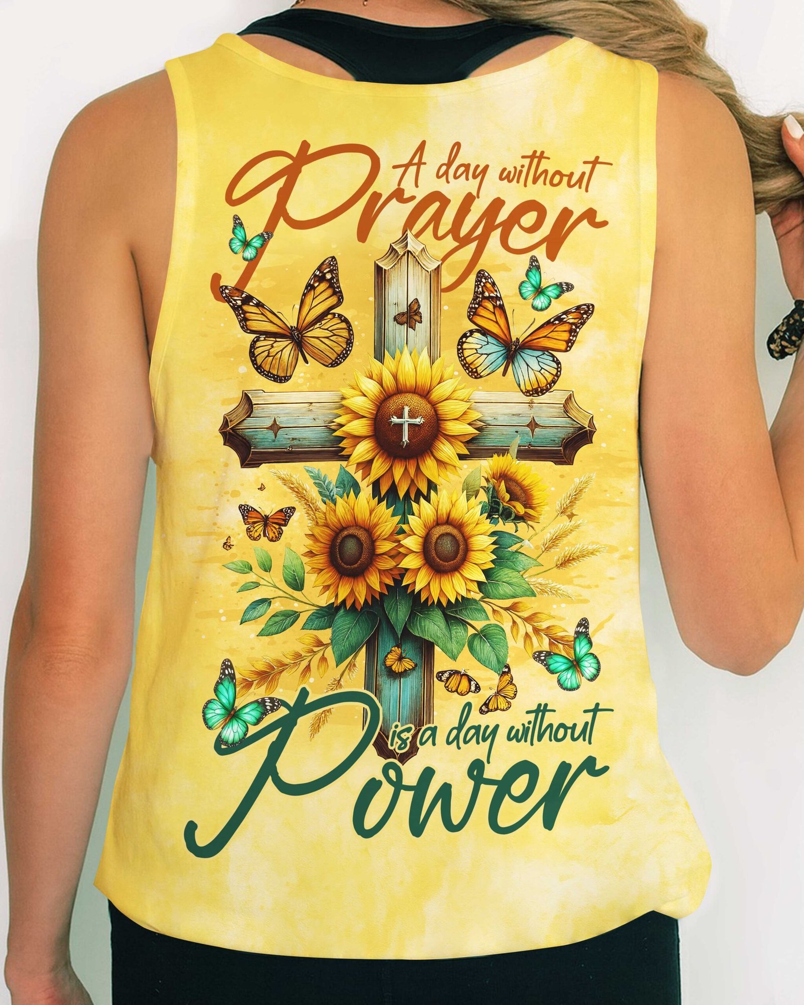 A Day Without Prayer Is A Day Without Power T-Shirt - Image 12