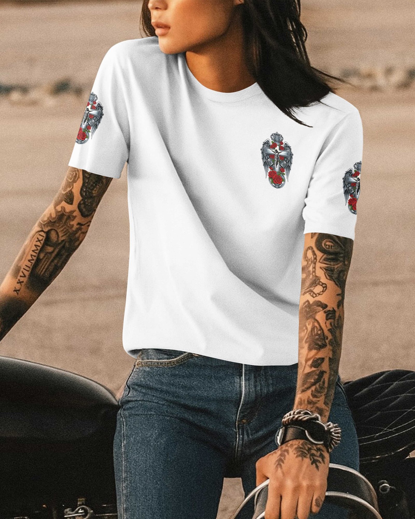 Christ Rides With Me T-Shirt - Image 4