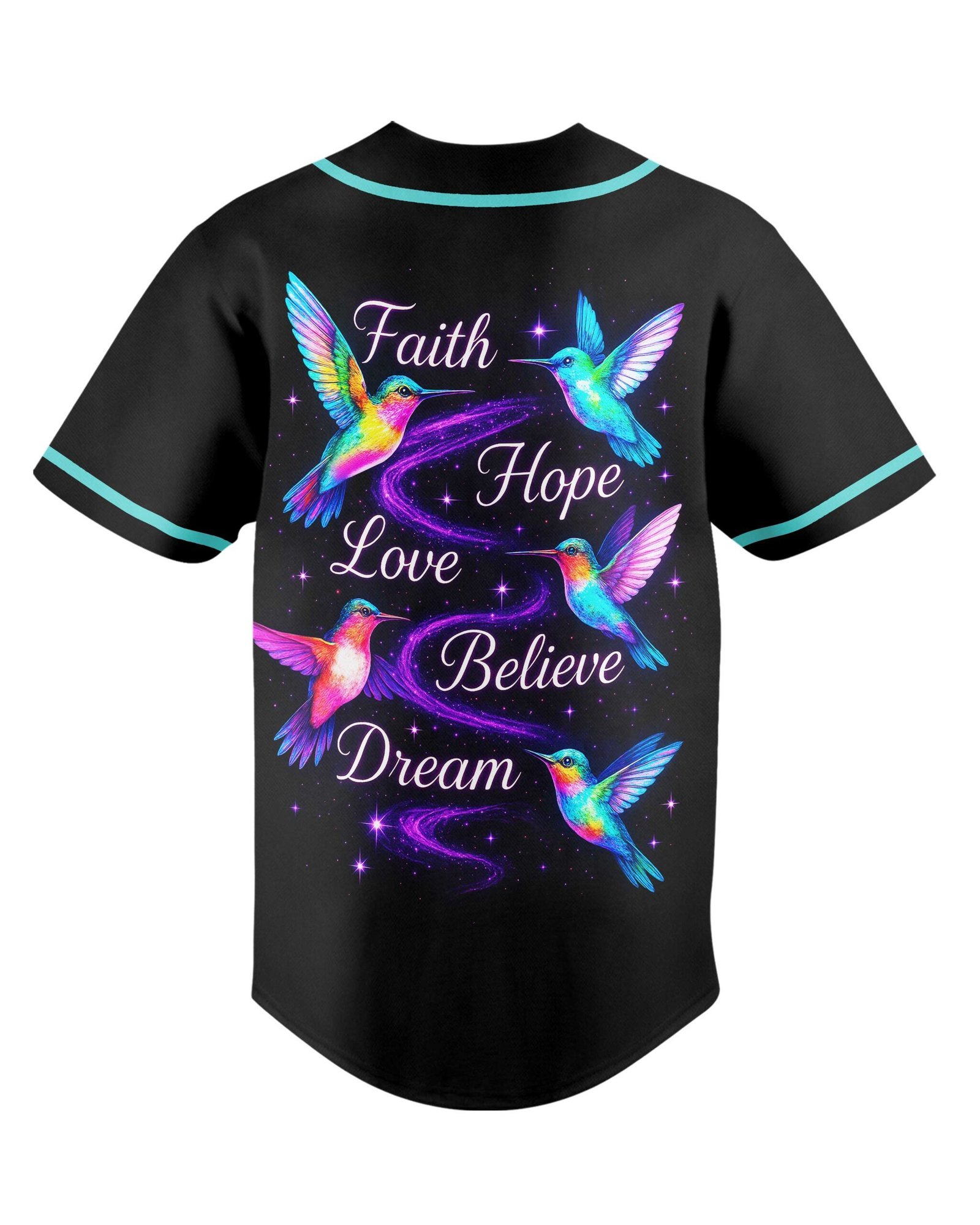 Faith Hope Love Believe Dream All Over Print Jersey - Image 6