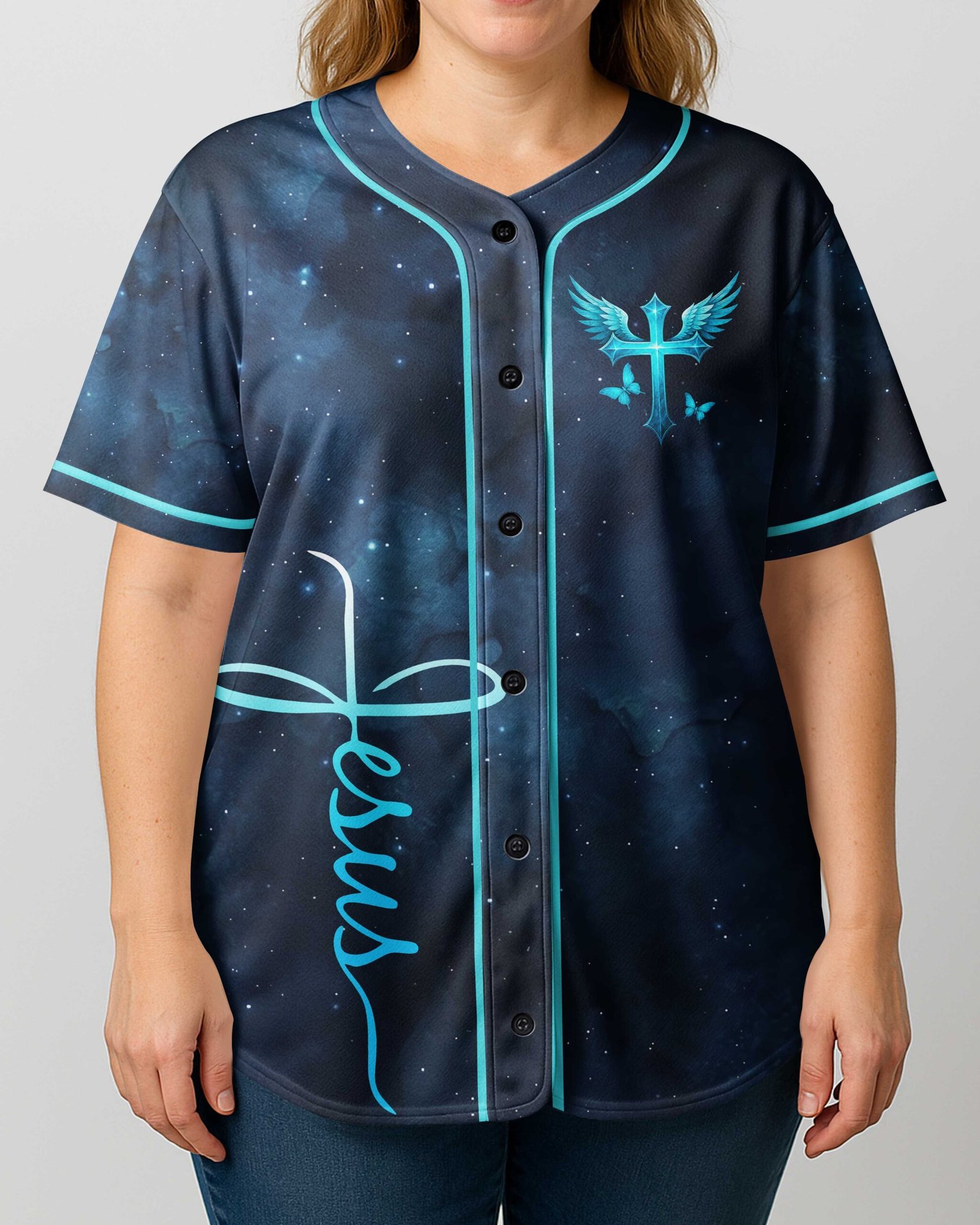 I Believe In God All Over Print Jersey - Image 3