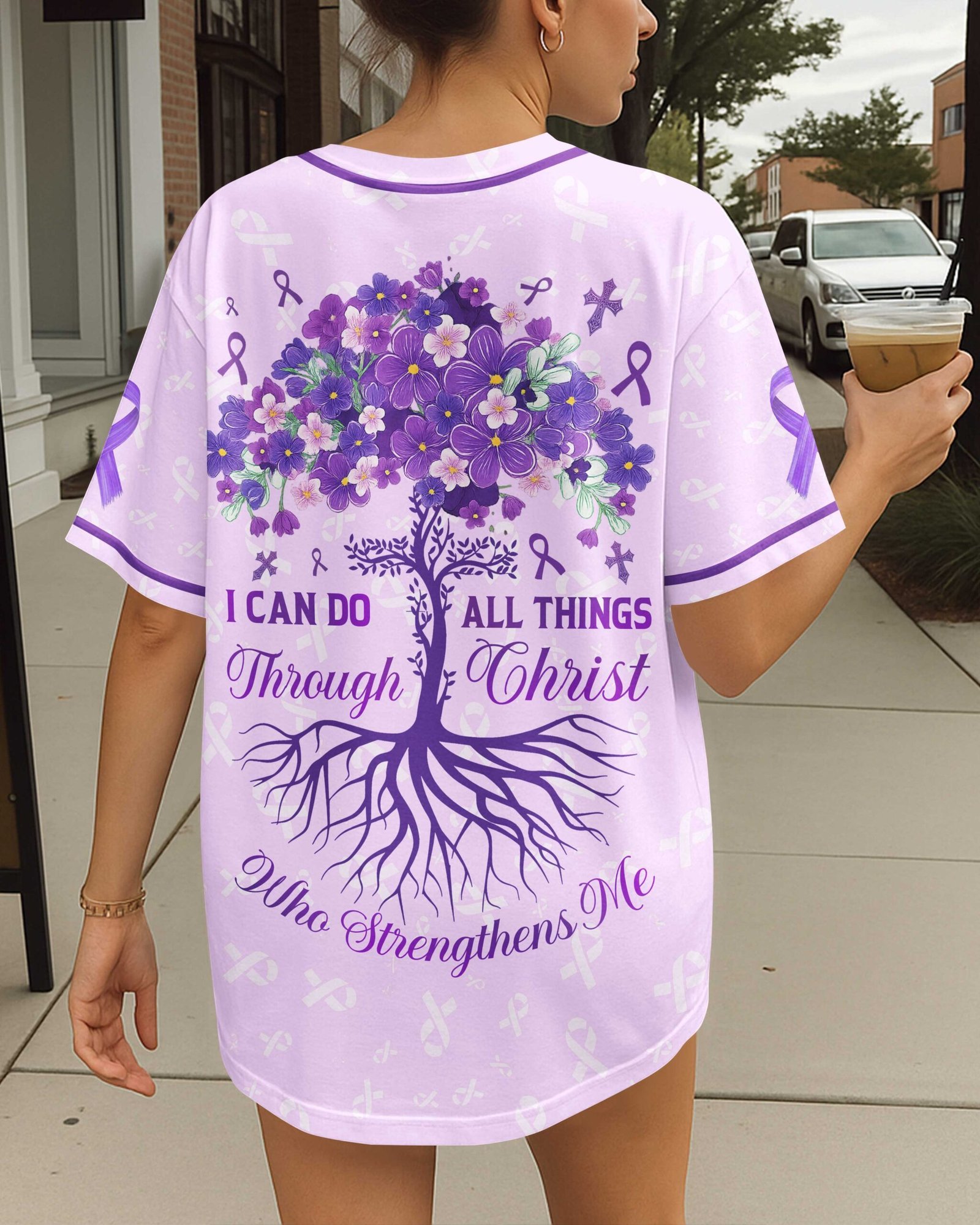 I Can Do All Things Through Christ All Over Print Jersey - Image 2