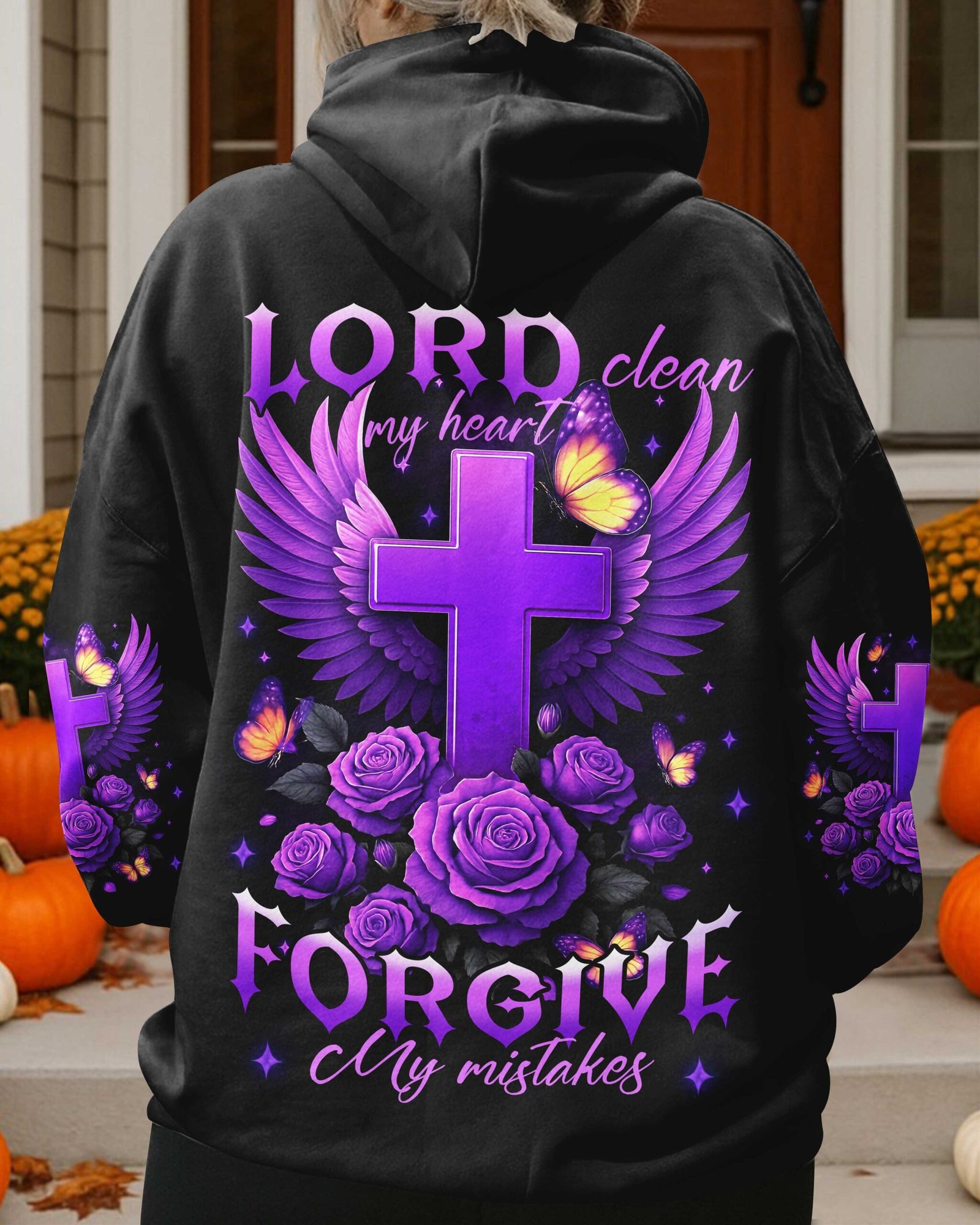 Lord Clean My Heart Forgive My Mistakes T-Shirts - Image 2