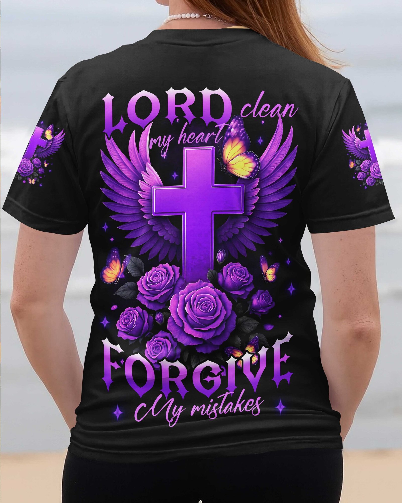 Lord Clean My Heart Forgive My Mistakes T-Shirts - Image 15